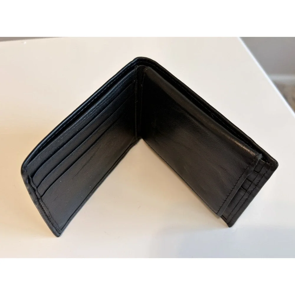 Buxton‎ Men's Black Leather Bifold Wallet with Removable Card Holder
